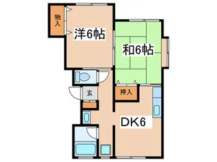 ハイムロ-ゼB棟【1階】の間取り