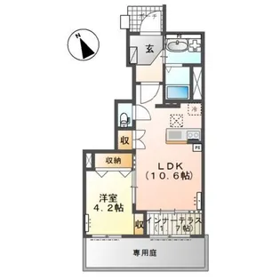 エヌ メゾン【1階】の間取り