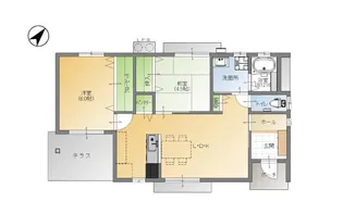 リトルバード【1階】の間取り