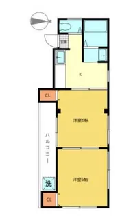 大和屋第二ビル【4階】の間取り