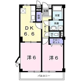 アネックス久我の杜III【2階】の間取り