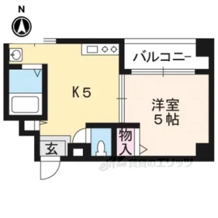 プロスペクト河原町五条【9階】の間取り