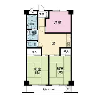 グリーンヒル弘明寺【4階】の間取り