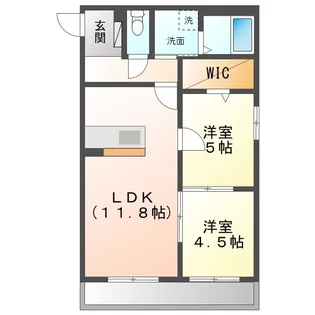 クラウドナイン【3階】の間取り