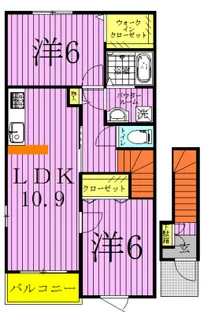 ジュピターII【2階】の間取り