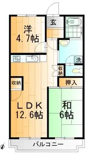 ミリアビタNo.26【3階】の間取り