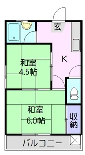 明和荘2【2階】の間取り