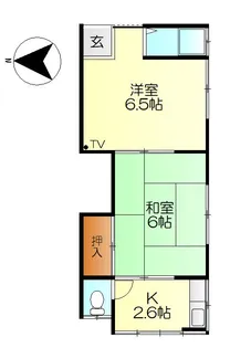 和庄登町アパート A棟【2階】の間取り