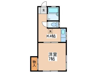 コーポ樹【1階】の間取り