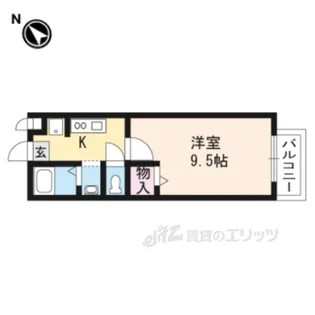 ラクア安朱【2階】の間取り
