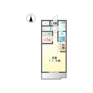 α e (アルファイー)【1階】の間取り