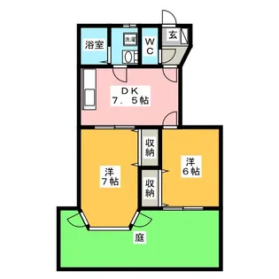 ヴァルトII A【1階】の間取り