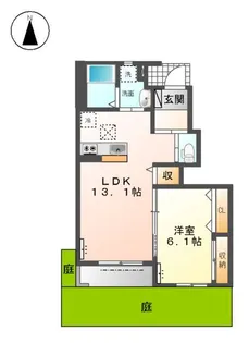 ラビエール【1階】の間取り