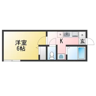 キャトルズ南矢名【2階】の間取り