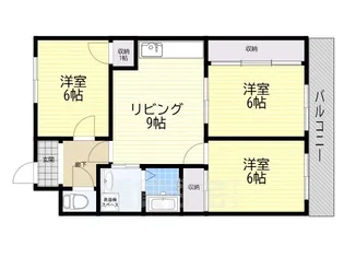 瑞ケ丘ハイツ【1階】の間取り