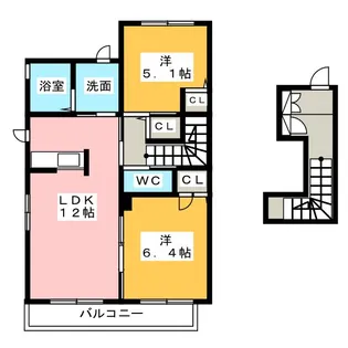 ソルレガーロ C【2階】の間取り