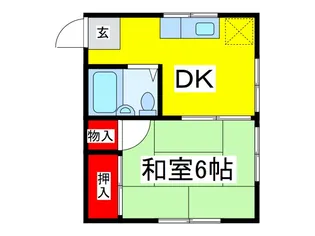 鳩ヶ谷南アパート【1階】の間取り