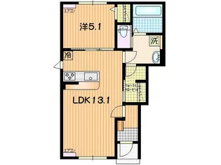 Park Town 津志田東【1階】の間取り