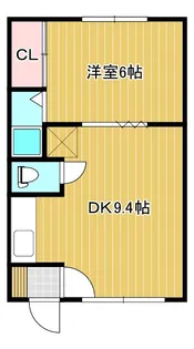 ハイツハッシュ【1階】の間取り