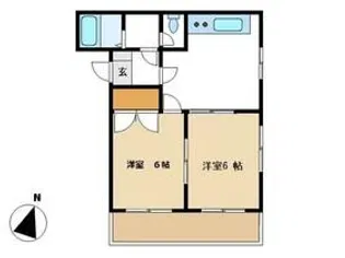 プランドル深谷【1階】の間取り