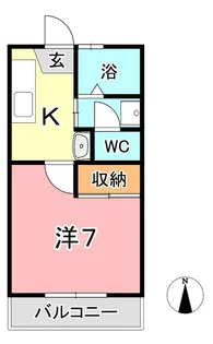 メゾン21 B【1階】の間取り