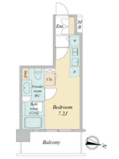 デュオフラッツ仙台木町通エアリ【3階】の間取り