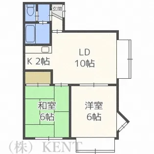 ラポール八軒【3階】の間取り