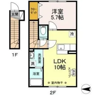 コンフォート【2階】の間取り