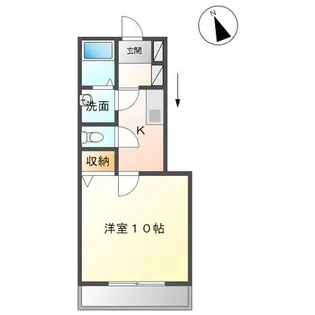 アンジュエ【1階】の間取り