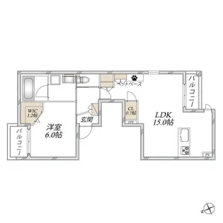 仮)富ヶ谷2丁目メゾン【1階】の間取り