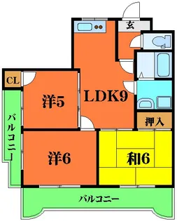 ロータリーマンション八雲西町【4階】の間取り