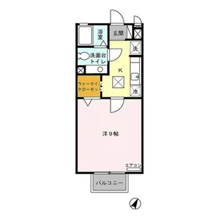 メルベーユ A【1階】の間取り