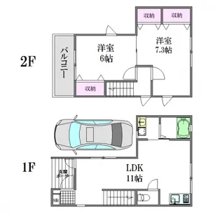 PKhouse【1階】の間取り