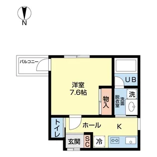 ベリーノサテア【2階】の間取り