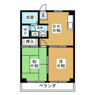 ファミールヒビノ【1階】の間取り