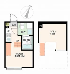 Tokyo Lumina【1階】の間取り