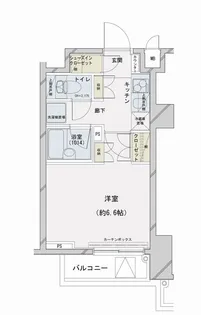 コンシェリア文京根津【2階】の間取り