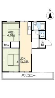 UR金剛【4階】の間取り