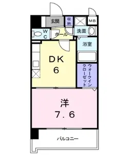 ビエラコート東比恵【10階】の間取り