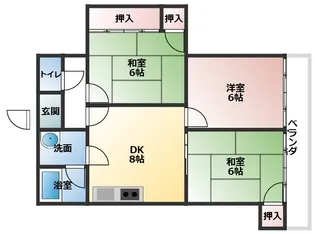 金子ビル【2階】の間取り