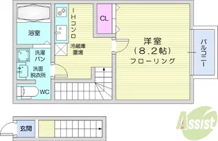 エムケミア2【2階】の間取り