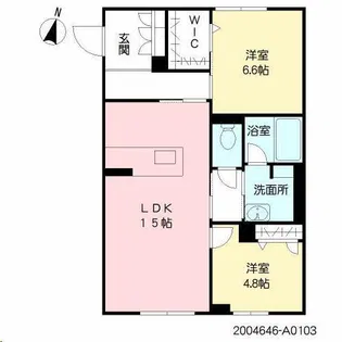 セントリビエ神宮北【2階】の間取り