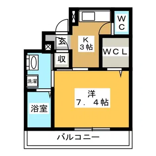 soleado【3階】の間取り
