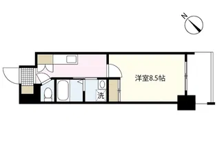 セントポーリア平野町【6階】の間取り