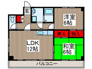 アイセイマンション【3階】の間取り