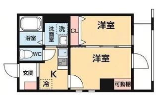 L.CASA住吉【4階】の間取り
