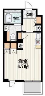 ベルヴュ国立【3階】の間取り