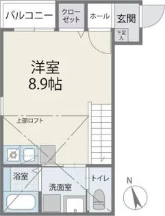 ジラフ桜ケ丘A【1階】の間取り