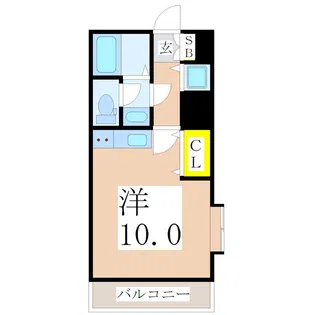 ロード21天文館【5階】の間取り