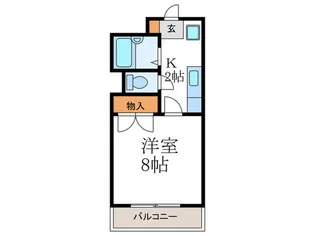 オ-ク長岡天神【2階】の間取り